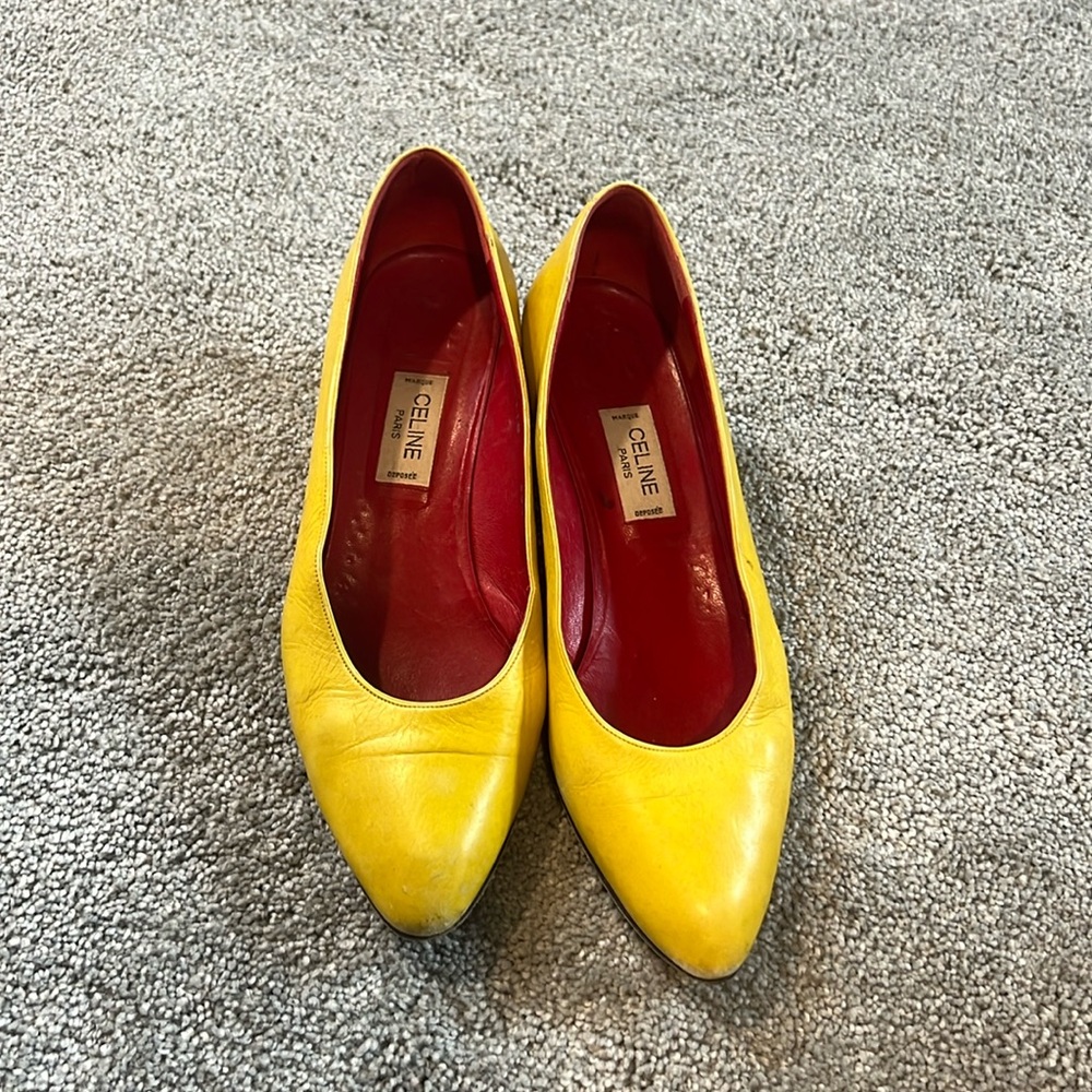 Vintage Celine Kitten Heels - 38.5